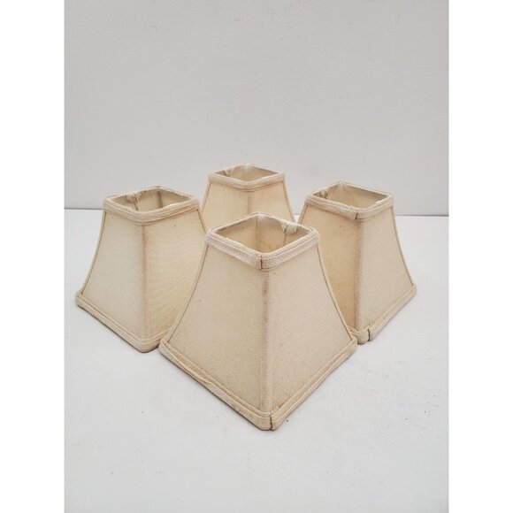 Vintage Lamp Shade Fabric Classic Beige - Small beige Lamp Shades for Smaller - Picture 9 of 10